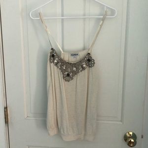 Express tank with beaded detail